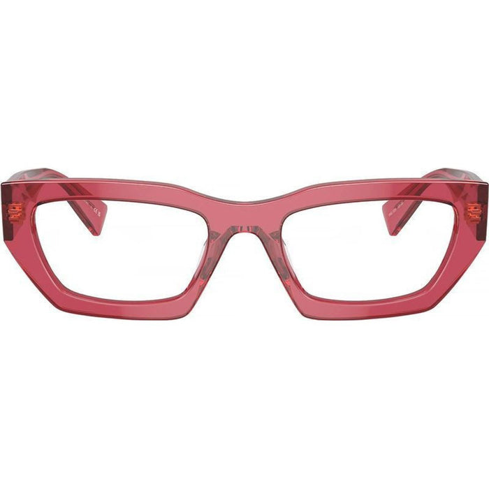03XV, Transparent Bordeaux/Clear Lenses 53 Eye Size