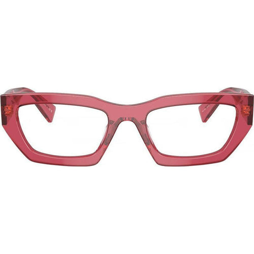 03XV, Transparent Bordeaux/Clear Lenses 53 Eye Size