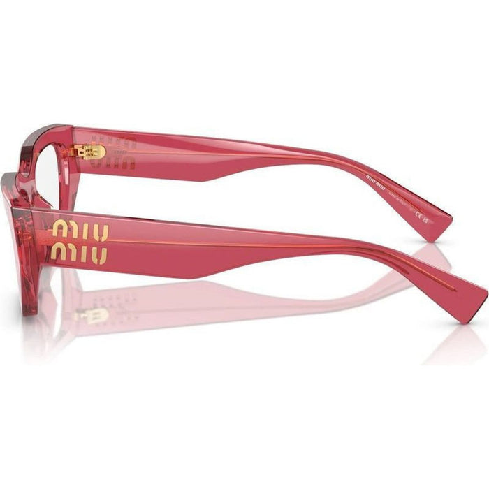03XV, Transparent Bordeaux/Clear Lenses 53 Eye Size