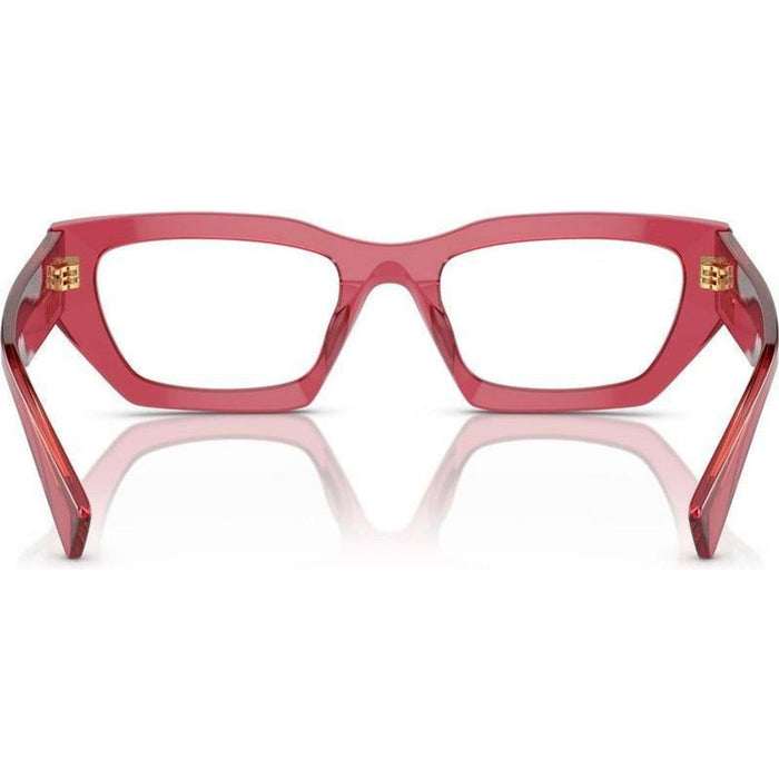 03XV, Transparent Bordeaux/Clear Lenses 53 Eye Size