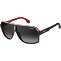 1001/S, Matte Black Matte Red/Dark Grey Gradient Lenses