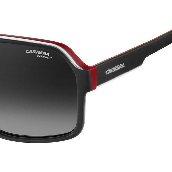 1001/S, Matte Black Matte Red/Dark Grey Gradient Lenses