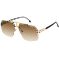 1054/S, Black and Gold/Black Brown Green Gradient Lenses