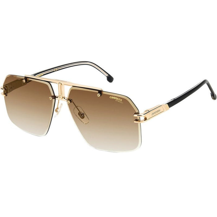 1054/S, Black and Gold/Black Brown Green Gradient Lenses