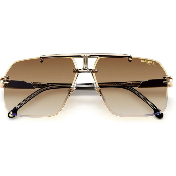 1054/S, Black and Gold/Black Brown Green Gradient Lenses
