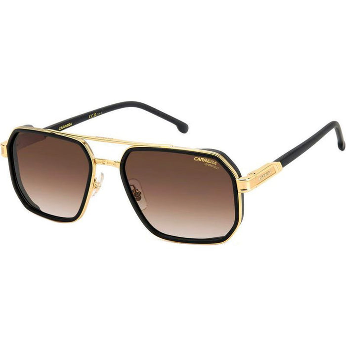 1069/S, Matte Black Gold/Brown Gradient Lenses