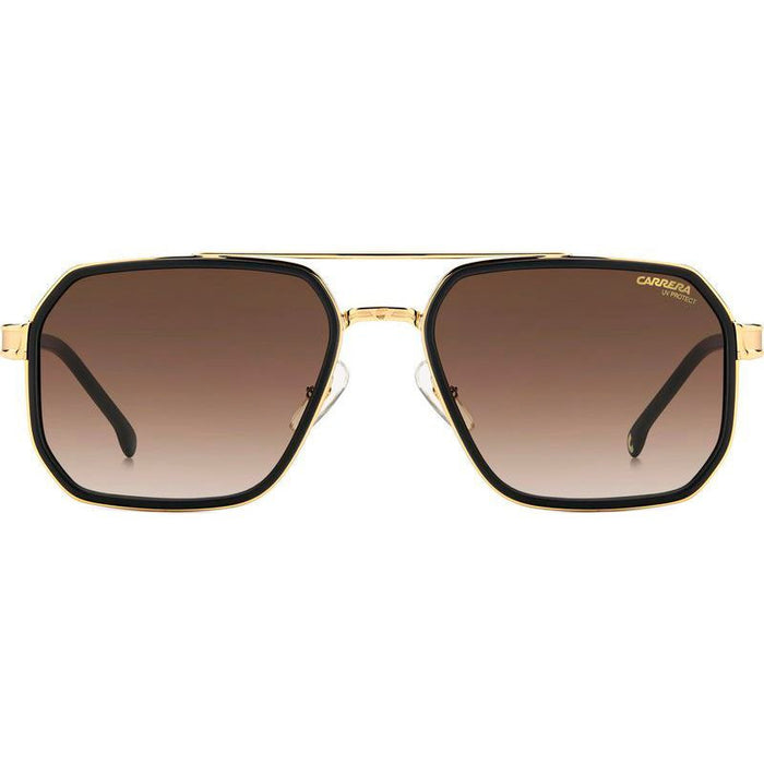 1069/S, Matte Black Gold/Brown Gradient Lenses