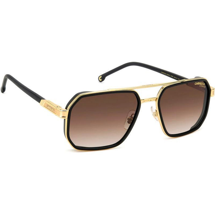 1069/S, Matte Black Gold/Brown Gradient Lenses