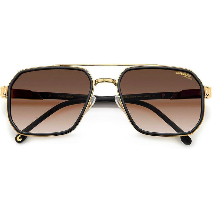 1069/S, Matte Black Gold/Brown Gradient Lenses