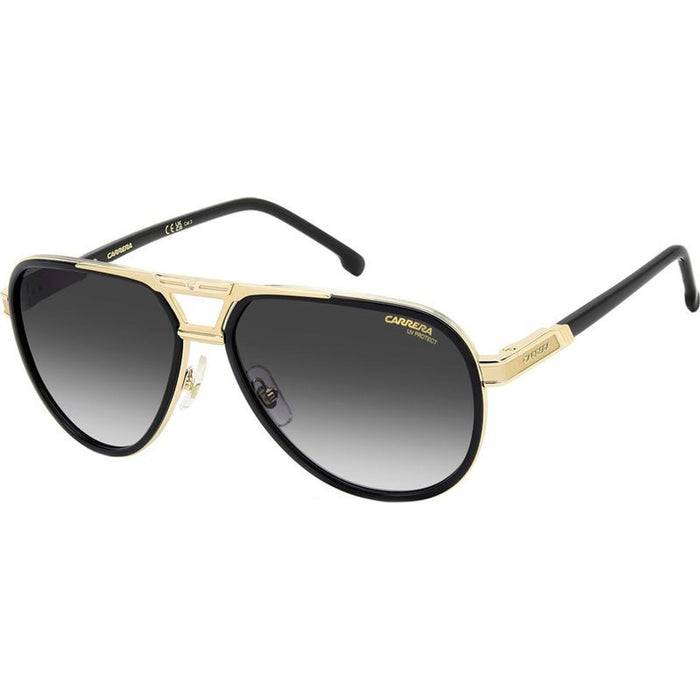 1076/S, Black and Gold/Dark Grey Gradient Lenses