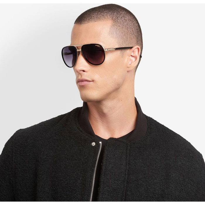1076/S, Black and Gold/Dark Grey Gradient Lenses