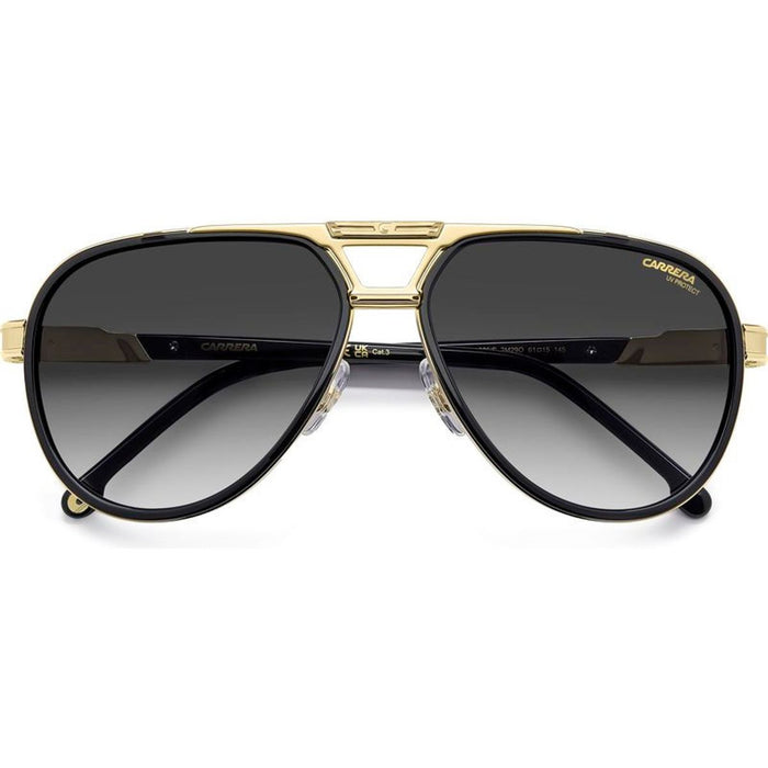 1076/S, Black and Gold/Dark Grey Gradient Lenses