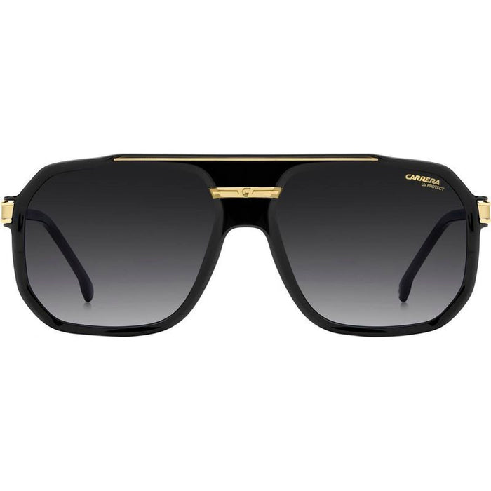 1077/S, Black and Gold/Dark Grey Gradient Lenses