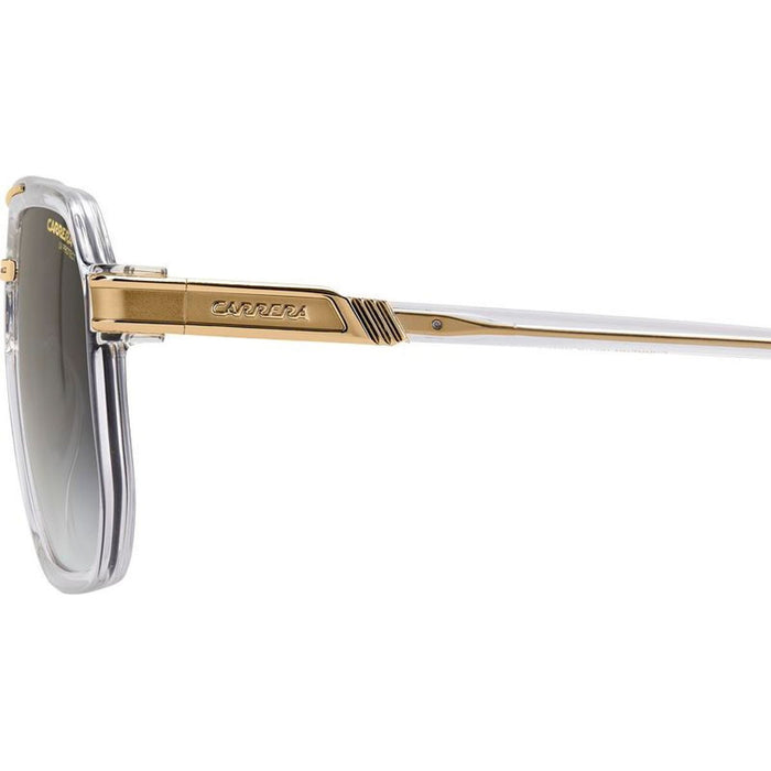 1077/S, Crystal and Gold/Green Gradient Lenses