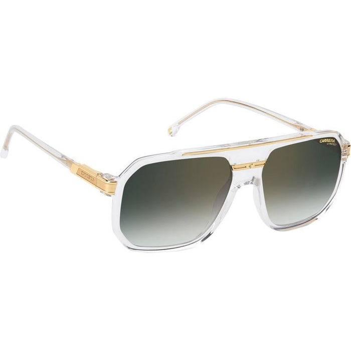 1077/S, Crystal and Gold/Green Gradient Lenses