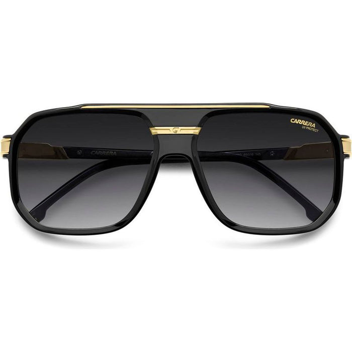 1077/S, Black and Gold/Dark Grey Gradient Lenses
