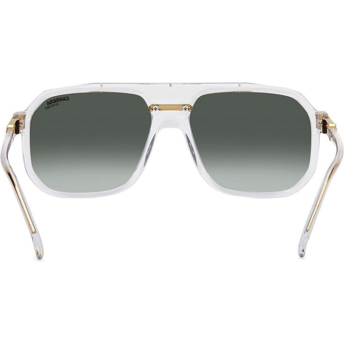 1077/S, Crystal and Gold/Green Gradient Lenses