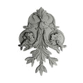 Easy to Install - 12" (W) x 12" (H) x 1" (Relief) - Louis XIV Corner Applique - [Plaster Material] from Brockwell Incorporated