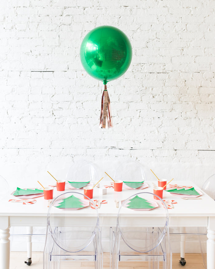 16in Orb Foil Balloon with Skirt Centerpiece