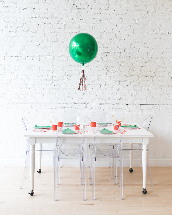 16in Orb Foil Balloon with Skirt Centerpiece