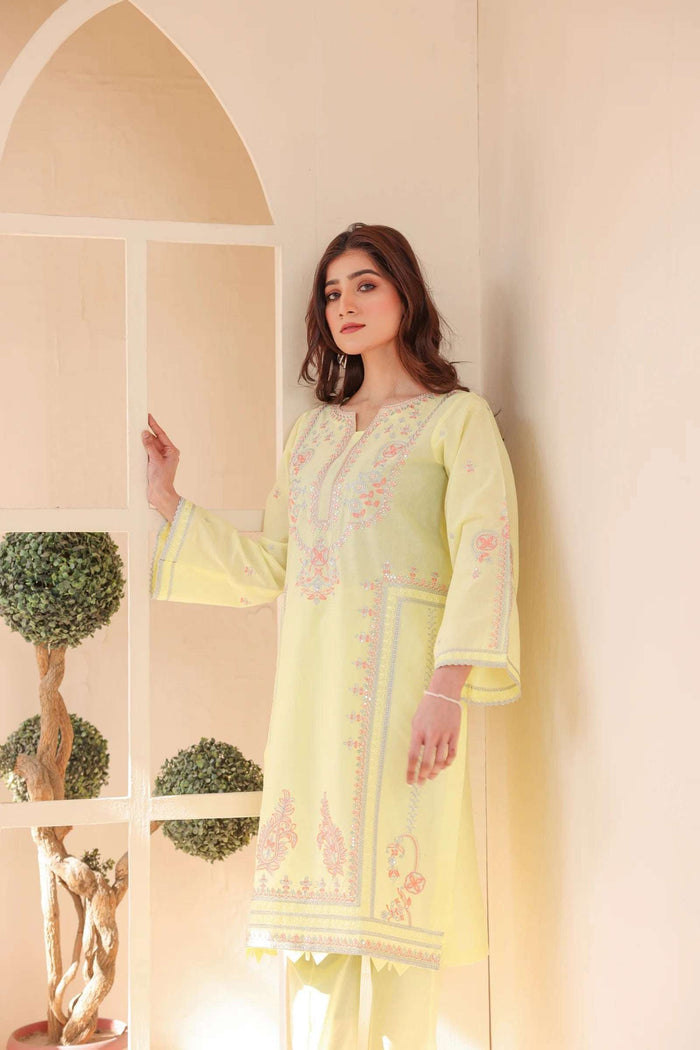 2 Piece – Embroidered Cotton Suit  29 - Nishat Creative Store