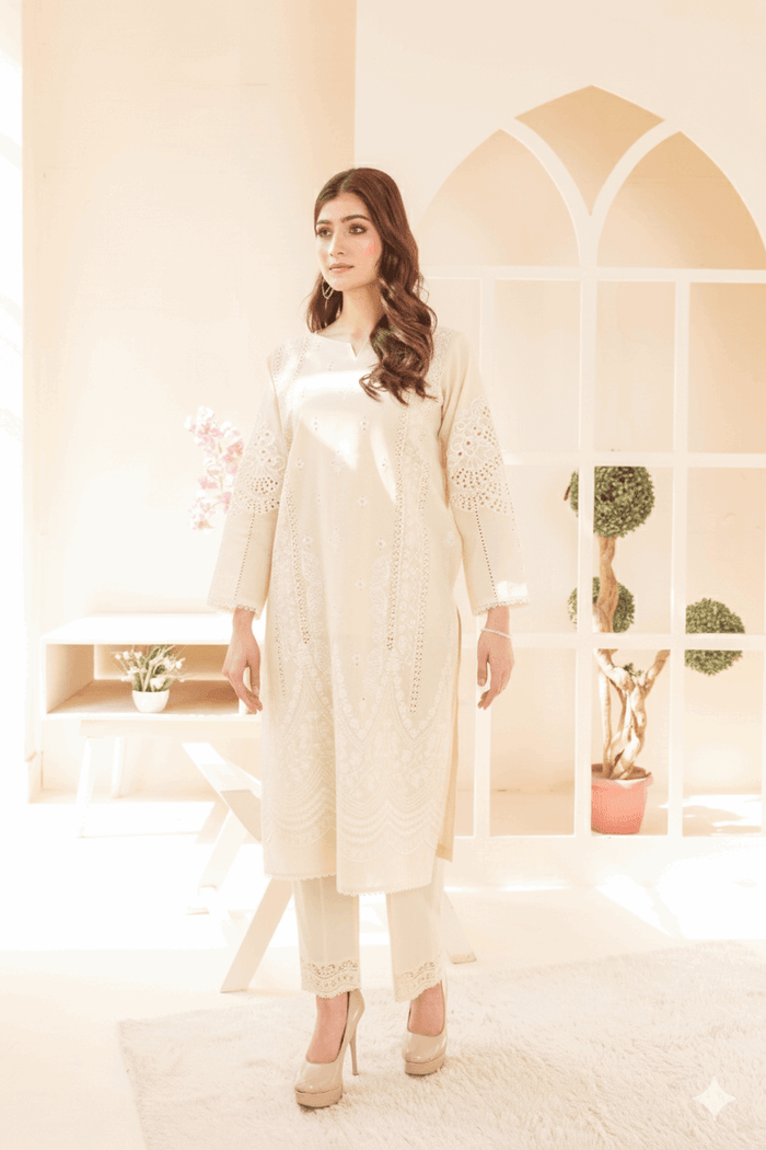 2 Piece – Embroidered Cotton Suit  43 - Nishat Creative Store