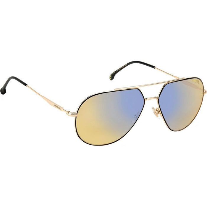 274/S, Black and Gold/Blue Mirror Lenses