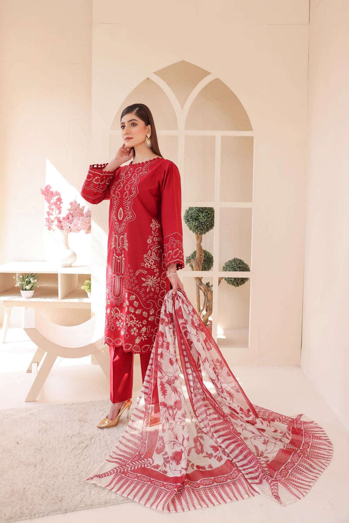 3 Piece – Embroidered Cotton Suit  14 - Nishat Creative Store