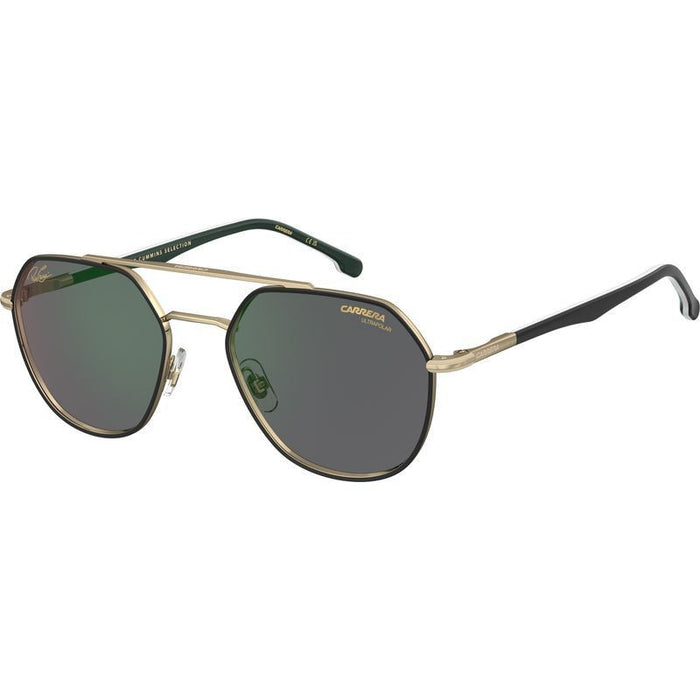 303/S/Pat, Gold Green/Green Grey Gradient Polarised Lenses