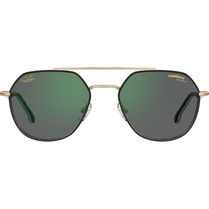 303/S/Pat, Gold Green/Green Grey Gradient Polarised Lenses