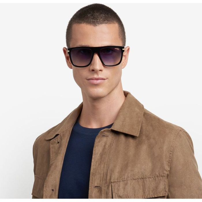 340/S, Black and Gold/Dark Blue Gradient Lenses