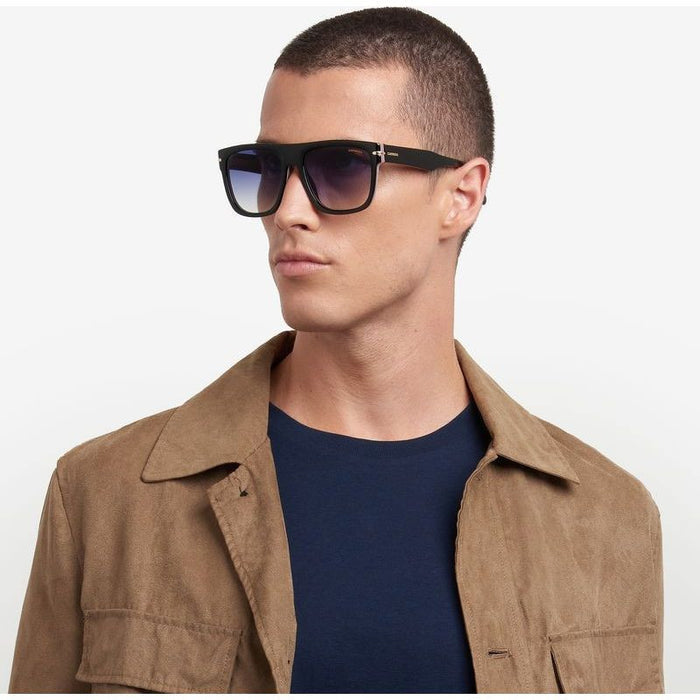 340/S, Black and Gold/Dark Blue Gradient Lenses