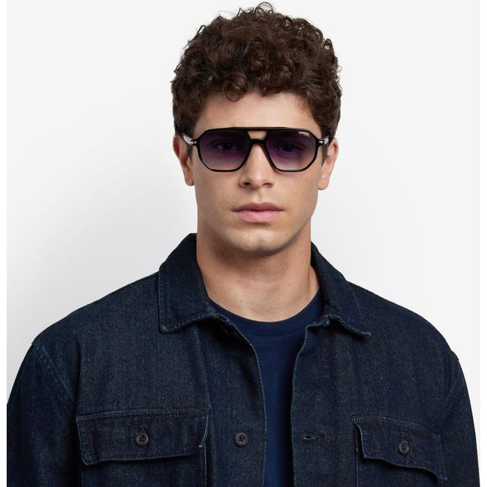 341/S, Black Gold/Blue Gradient Lenses