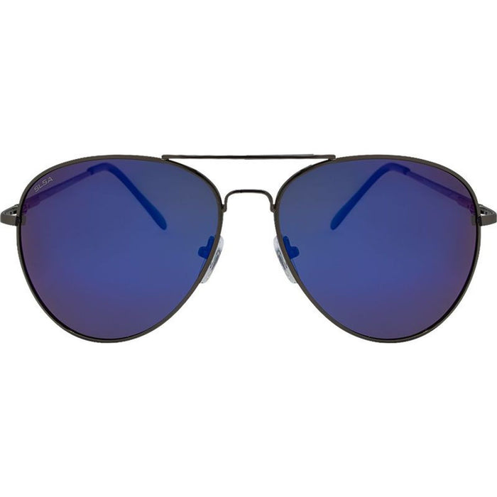 3502, Silver/Blue Mirror Polarised Lenses