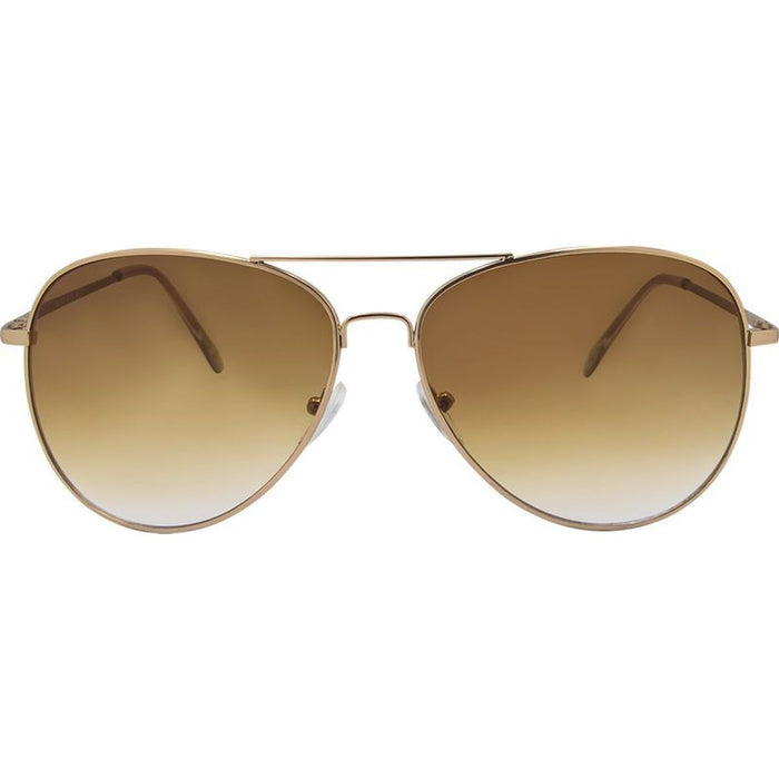 3502, Matte Gold/Brown Gradient Lenses