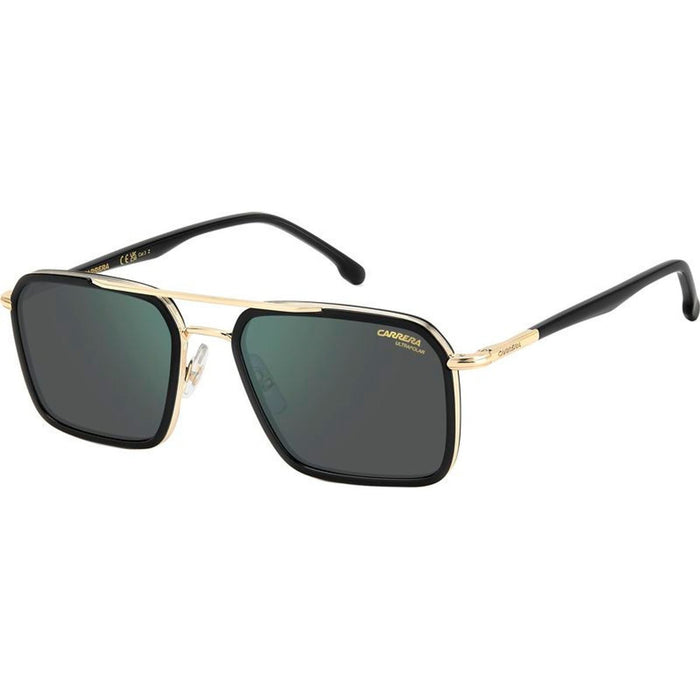 362/S, Black and Gold/Grey Green Mirror Polarised Lenses