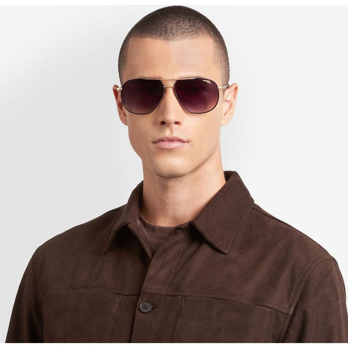 363/S, Gold and Black/Green Gradient Gold Mirror Lenses