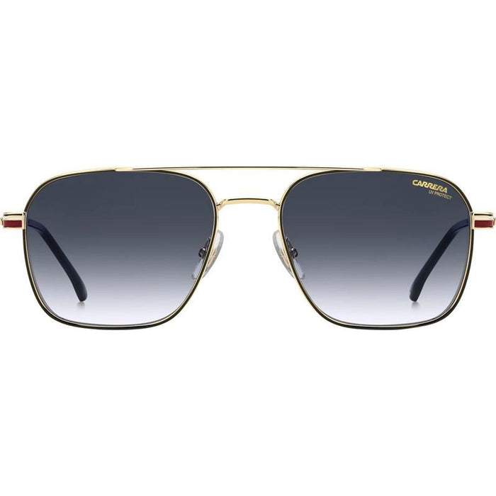 379/S, Gold and Striped Red/Dark Blue Gradient Lenses