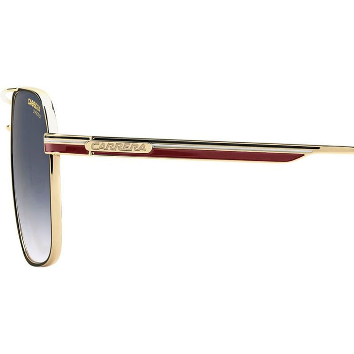 379/S, Gold and Striped Red/Dark Blue Gradient Lenses