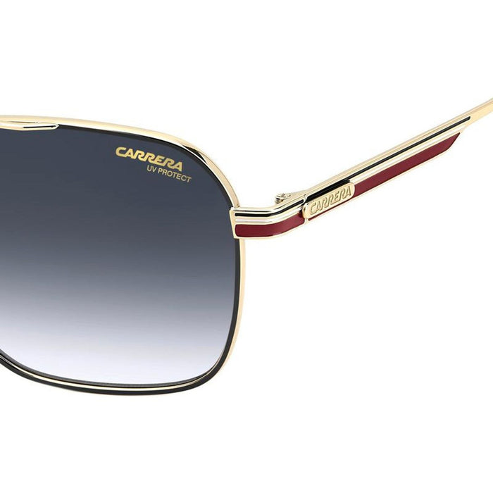 379/S, Gold and Striped Red/Dark Blue Gradient Lenses