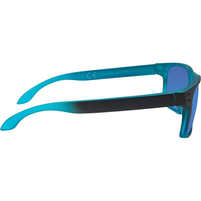 3829, Black Gradient Blue/Blue Mirror Lenses