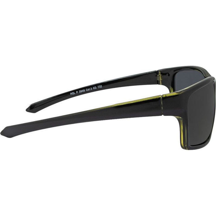 3948, Matte Black and Crystal Yellow/Smoke Polarised Lenses