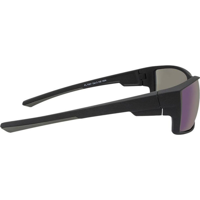7027, Matte Black/Blue Mirror Lenses
