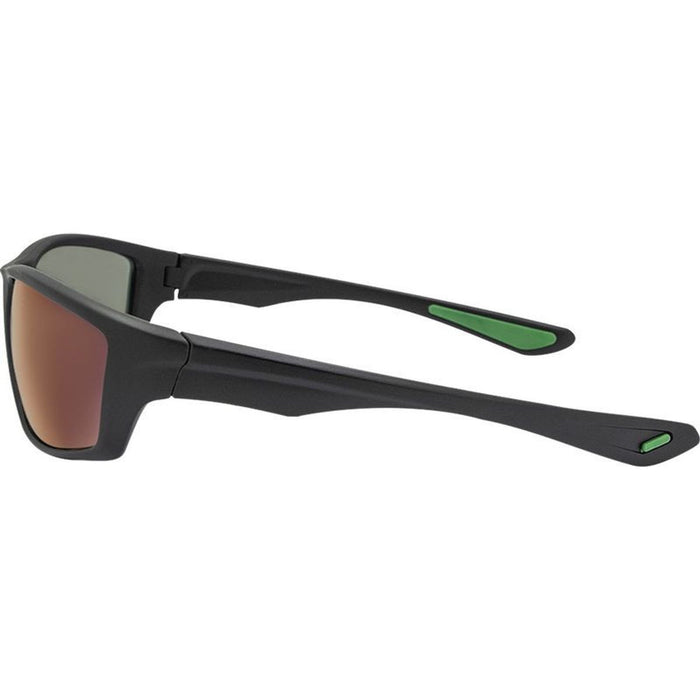7052, Matte Black/Blue Mirror Polarised Lenses