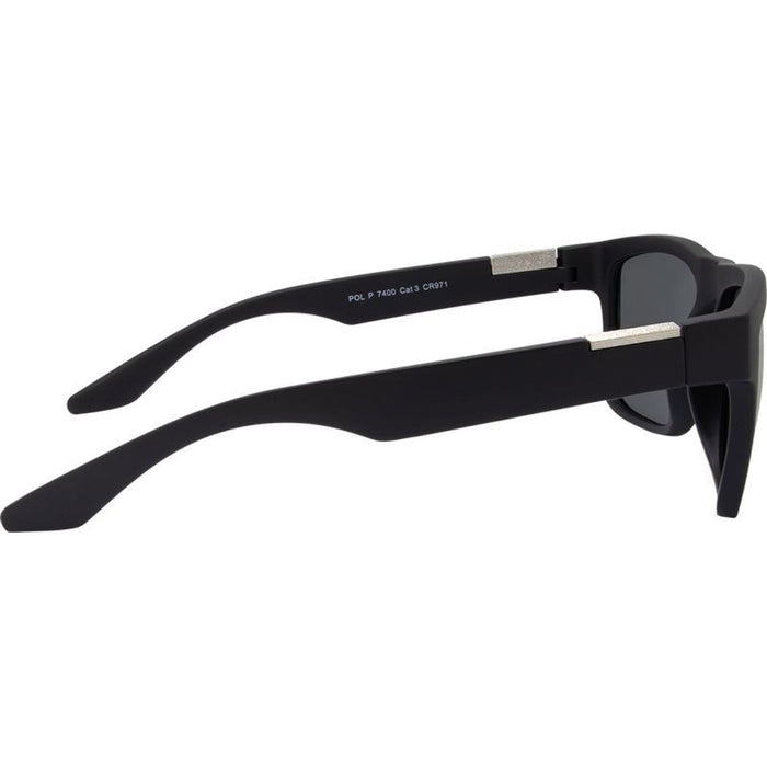 7400, Matte Black/Blue Mirror Polarised Lenses