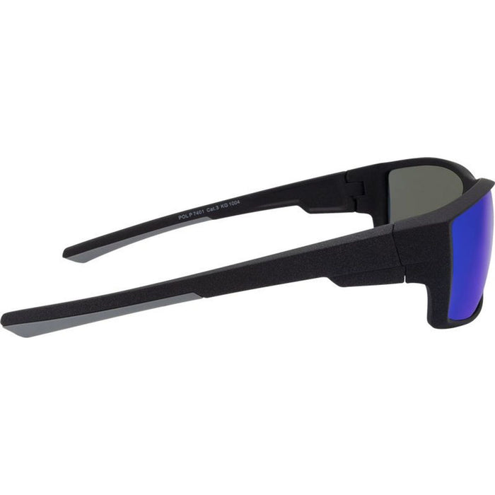7401, Matte Gunmetal/Blue Mirror Polarised Lenses