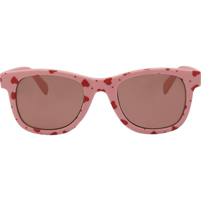 7457, Pink Red Hearts/Brown Lenses