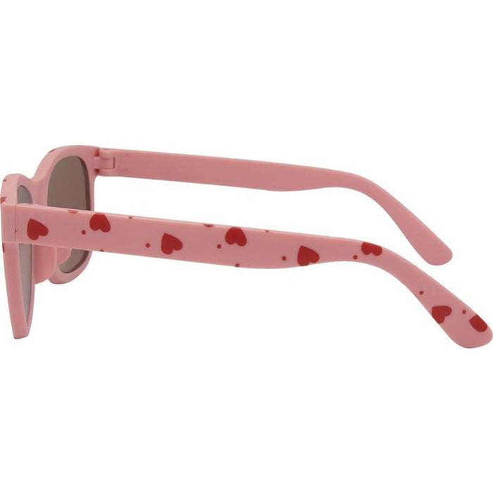 7457, Pink Red Hearts/Brown Lenses
