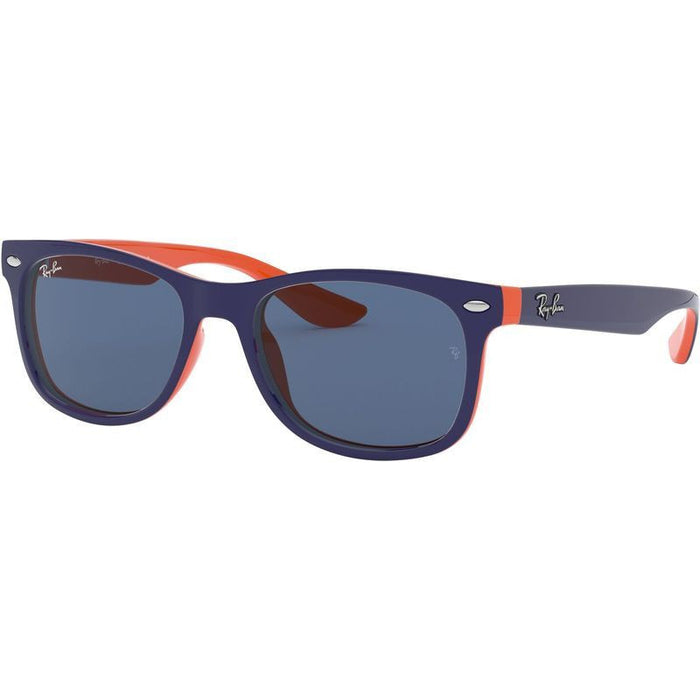 9052S Junior New Wayfarer, Blue on Orange/Blue Lenses