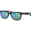 9052S Junior New Wayfarer, Matte Black/Blue Mirror Lenses